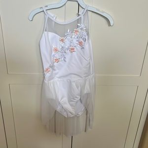 White lyrical dance costumes